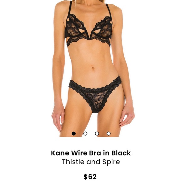 New with tag Thistle and Spire Kane Wire Bra Black sz 32B - Picture 1 of 9
